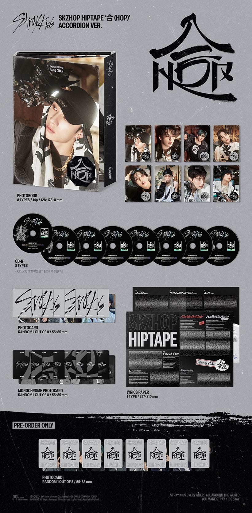 STRAY KIDS — SKZHOP HIPTAPE ‘合 (HOP)’ (Accordion VER.)