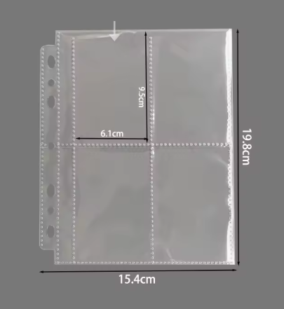 A5 Slim-Fit 4-Pocket Refill Pages