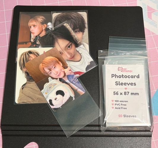 Photocard Sleeves (50 Pack) 56 x 87mm