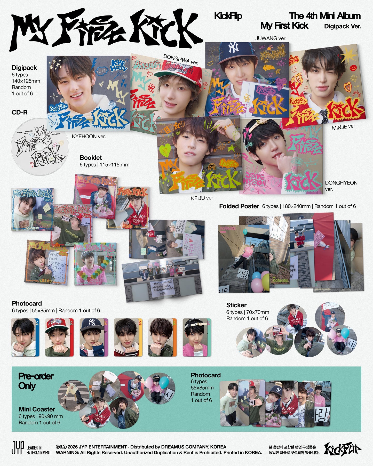 KickFlip — My First Kick (Digipack ver.) MEMBER SELECT