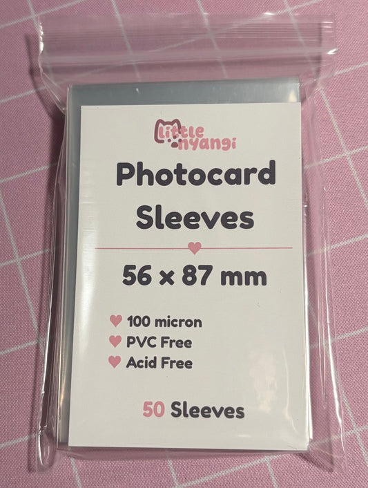 Photocard Sleeves (50 Pack) 56 x 87mm