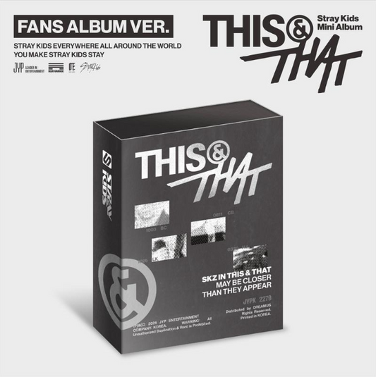 STRAY KIDS - THIS & THAT (FANS ALBUM Ver.)