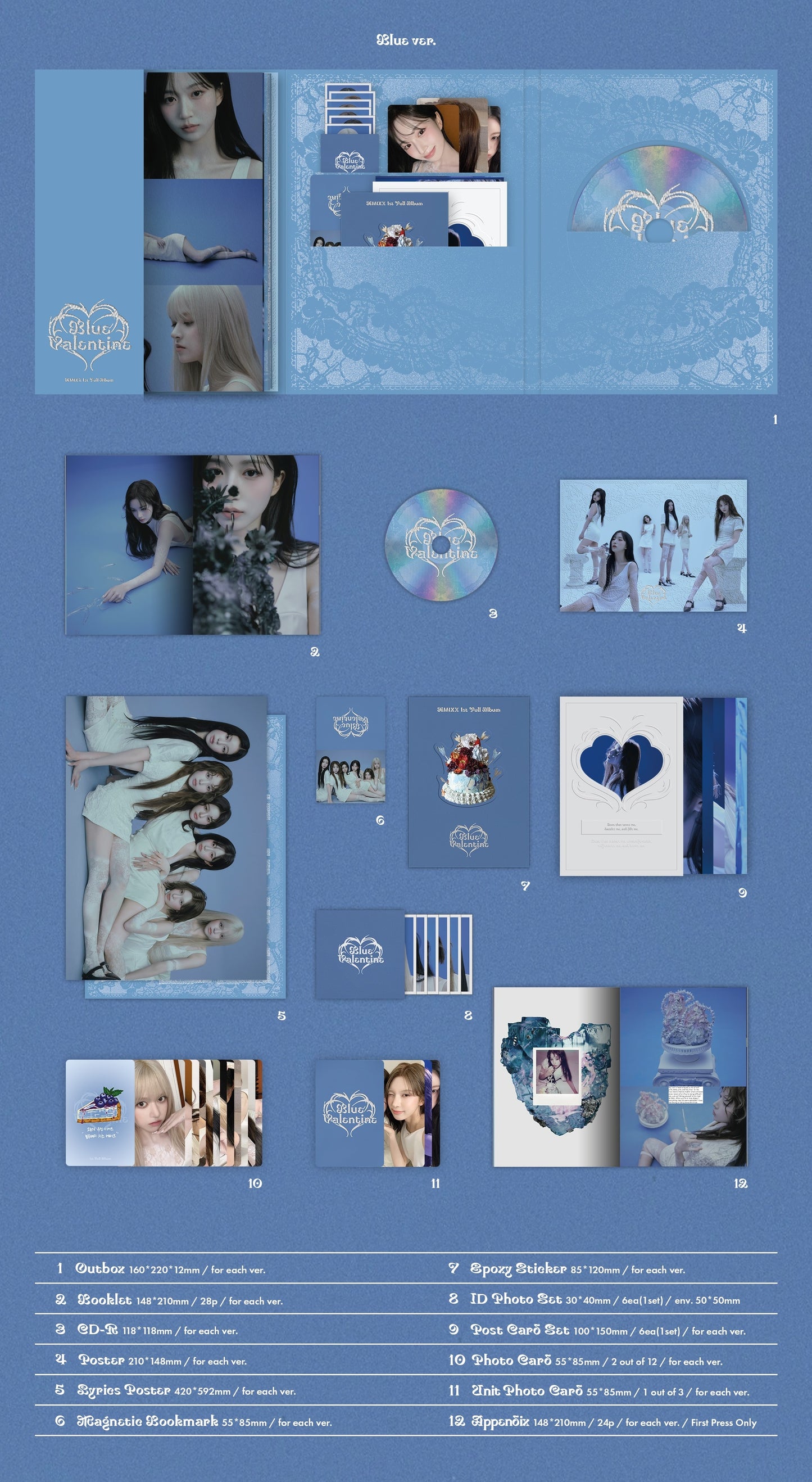 NMIXX - Blue Valentine (Blue/Valentine/Chaos ver.) VERSION CHOICE